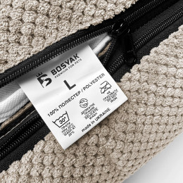 Лежак ліжко для собак всіх порід EGO Bosyak Soft L 95x80 Бежевий (лежанка для середніх собак 12-20 кг)