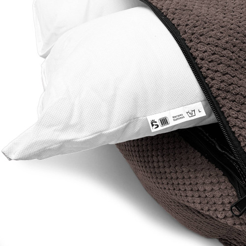 Лежак ліжко для собак всіх порід EGO Bosyak Soft L 95x80 Коричневий (лежанка для середніх собак 12-20 кг)