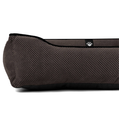 Лежак ліжко для собак всіх порід EGO Bosyak Soft L 95x80 Коричневий (лежанка для середніх собак 12-20 кг)