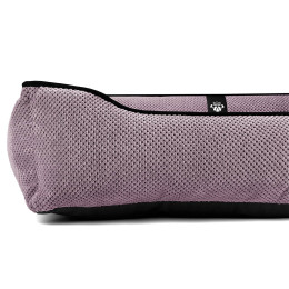Лежак ліжко для собак всіх порід EGO Bosyak Soft L 95x80 Рожевий (лежанка для середніх собак 12-20 кг)