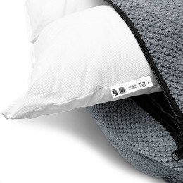 Лежак ліжко для собак всіх порід EGO Bosyak Soft L 95x80 Сірий (лежанка для середніх собак 12-20 кг)