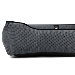 Лежак ліжко для собак всіх порід EGO Bosyak Soft L 95x80 Сірий (лежанка для середніх собак 12-20 кг)