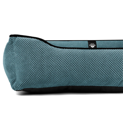 Лежак ліжко для собак всіх порід EGO Bosyak Soft L 95x80 Синій (лежанка для середніх собак 12-20 кг)