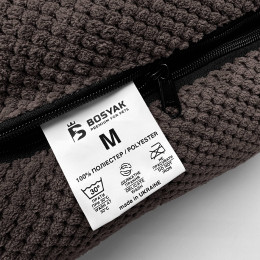 Лежак ліжко для собак та котів EGO Bosyak Soft M 75x65 Коричневий (лежанка для собак 6-12 кг)
