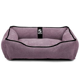 Лежак для собак и котов EGO Bosyak Soft S 65x55 Розовый (лежанка для кошек и собак 4-6 кг)