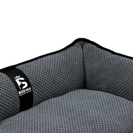 Лежак ліжко для собак та котів EGO Bosyak Soft S 65x55 Сірий (лежанка для котиків та собак 4-6 кг)