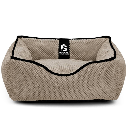 Лежак ліжко для собак та котів EGO Bosyak Soft XS 50x45 Бежевий (лежанка для котиків та собак до 4 кг)