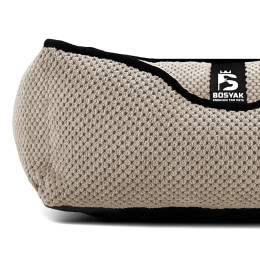 Лежак ліжко для собак та котів EGO Bosyak Soft XS 50x45 Бежевий (лежанка для котиків та собак до 4 кг)