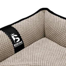 Лежак ліжко для собак та котів EGO Bosyak Soft XS 50x45 Бежевий (лежанка для котиків та собак до 4 кг)