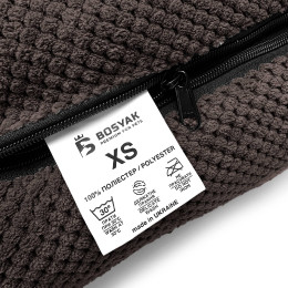 Лежак ліжко для собак та котів EGO Bosyak Soft XS 50x45 Коричневий (лежанка для котиків та собак до 4 кг)