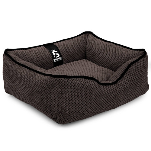 Лежак ліжко для собак та котів EGO Bosyak Soft XS 50x45 Коричневий (лежанка для котиків та собак до 4 кг)