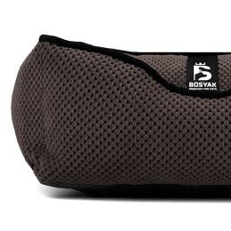 Лежак ліжко для собак та котів EGO Bosyak Soft XS 50x45 Коричневий (лежанка для котиків та собак до 4 кг)