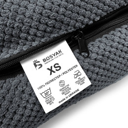 Лежак ліжко для собак та котів EGO Bosyak Soft XS 50x45 Сірий (лежанка для котиків та собак до 4 кг)