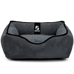 Лежак ліжко для собак та котів EGO Bosyak Soft XS 50x45 Сірий (лежанка для котиків та собак до 4 кг)