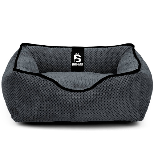 Лежак ліжко для собак та котів EGO Bosyak Soft XS 50x45 Сірий (лежанка для котиків та собак до 4 кг)