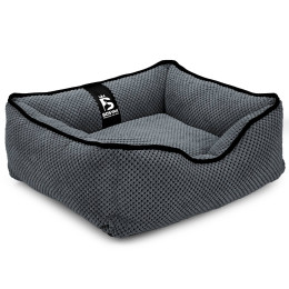 Лежак ліжко для собак та котів EGO Bosyak Soft XS 50x45 Сірий (лежанка для котиків та собак до 4 кг)