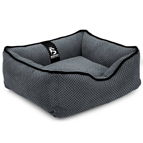 Лежак ліжко для собак та котів EGO Bosyak Soft XS 50x45 Сірий (лежанка для котиків та собак до 4 кг)