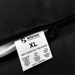 Водонепроникний лежак для великих собак EGO Bosyak XL 110x85 Чорний (Ортопедична лежанка для собак 20-35 кг)