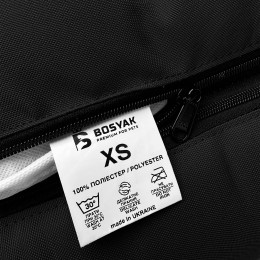 Водонепроникний лежак для собак та котів EGO Bosyak XS 50x45 Чорний (Ортопедична лежанка для собак до 4 кг)