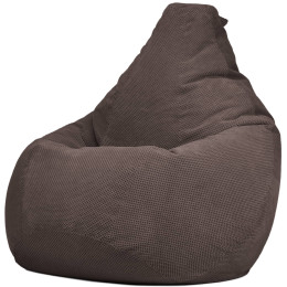 Крісло Мішок Груша Велюр Soft Великий Коричневий