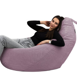 Крісло Мішок Груша Велюр Soft Великий Рожевий