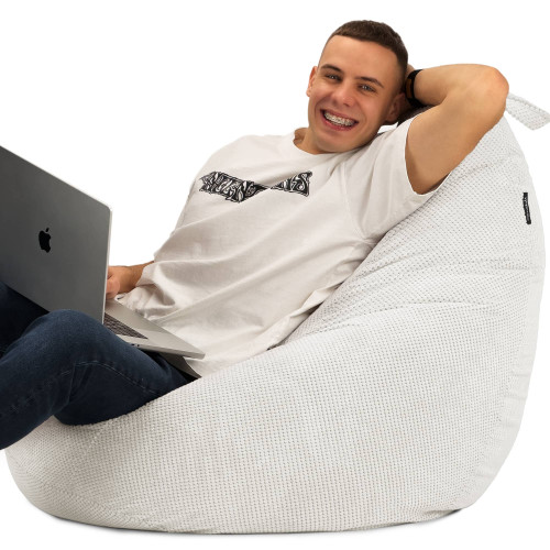 Крісло Мішок Груша Велюр Soft Стандарт+ Молочний