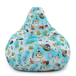 Крісло Мішок Груша з Принтом Angry birds Великий