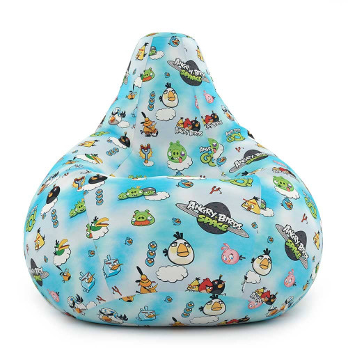 Кресло Мешок Груша с Принтом Angry birds Большой