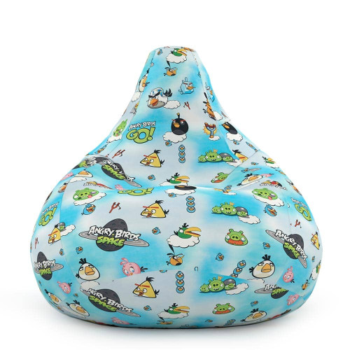 Крісло Мішок Груша з Принтом Angry birds Стандарт+